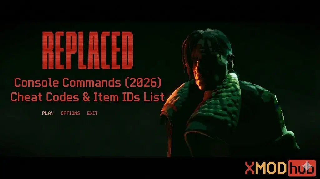 REPLACED console commands 2026 cheat codes list header XMODhub