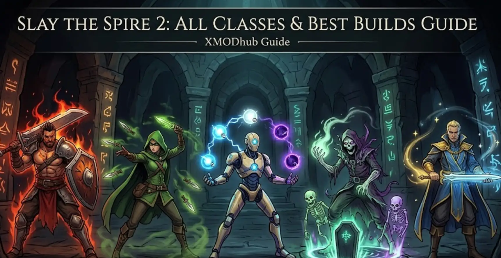 Slay the Spire 2 header: All classes and best builds guide XMODhub.