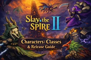 『Slay the Spire 2』発売ガイドのカバーアートに登場するキャラクターとクラス