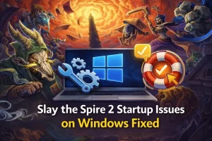 透過疑難排解工具與 Windows 修復圖示，修復了 Windows 版《殺戮尖塔 2》的啟動問題