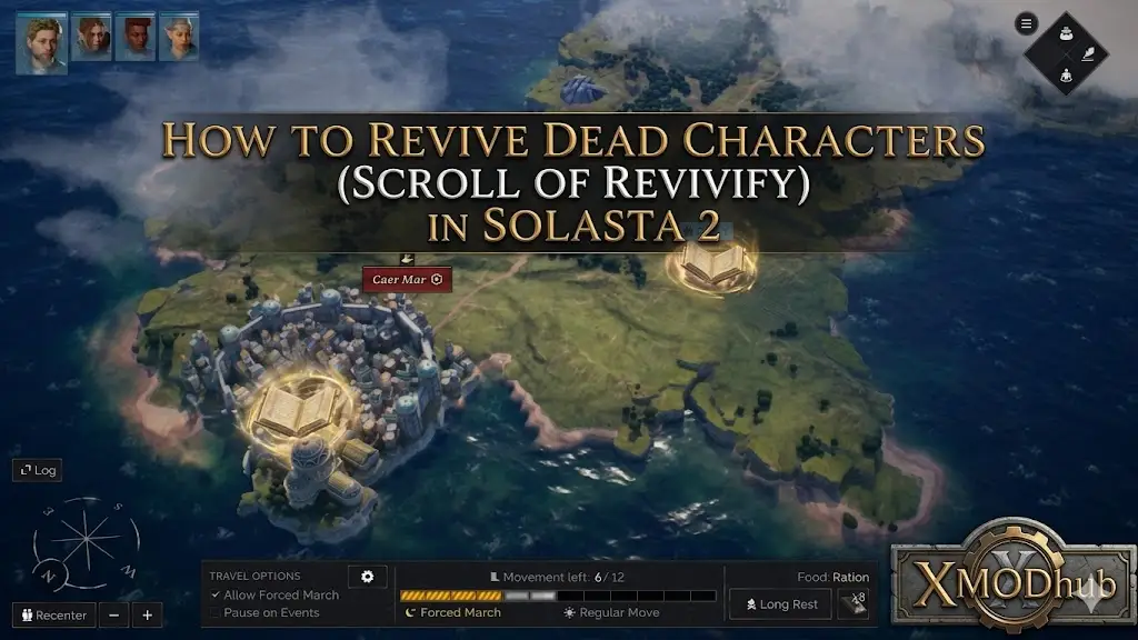 Solasta 2 map guide on how to revive dead characters by XMODhub