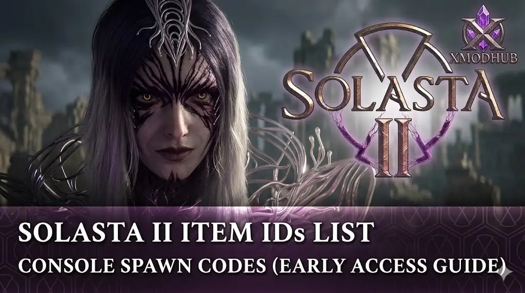 Руководство по ID предметов и кодам спавна Solasta II.