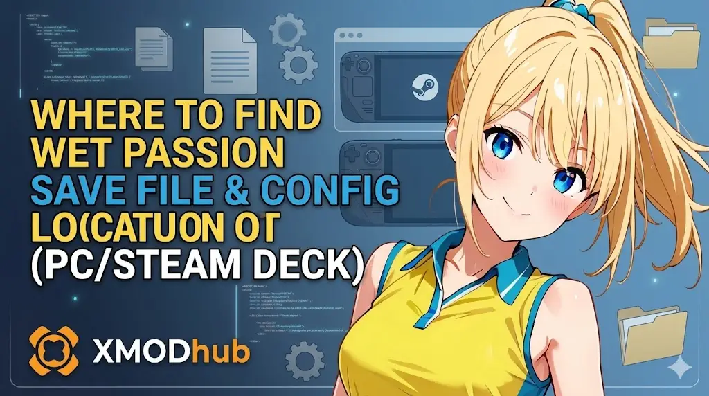 Wet Passion Save File and Config Location PC Steam Deck