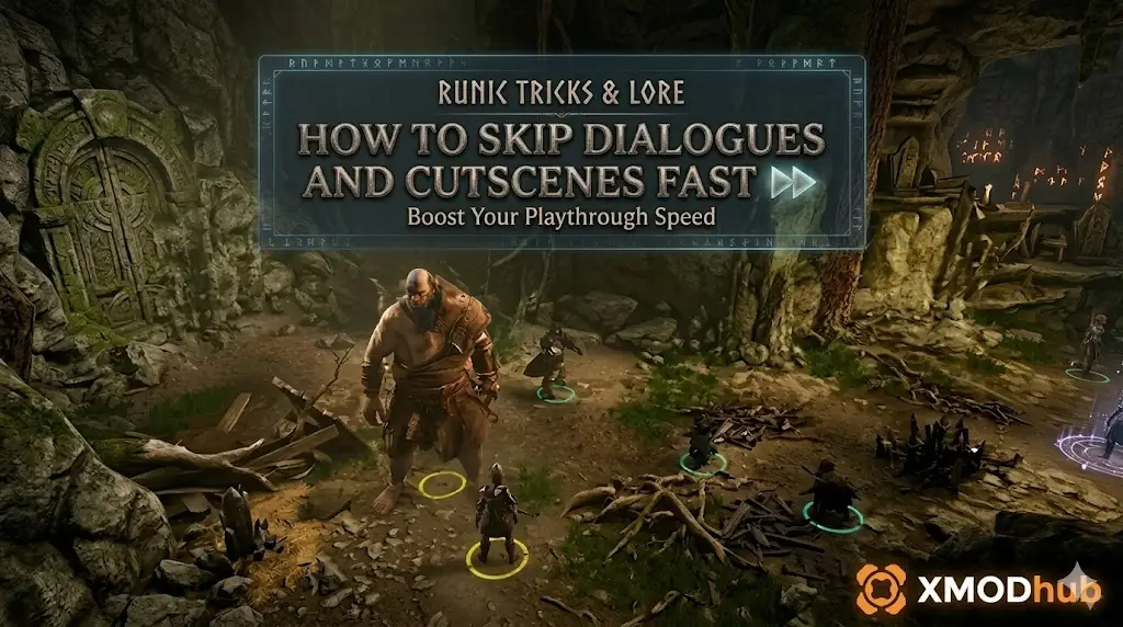 XMODhub blog header showing game characters in a cave.