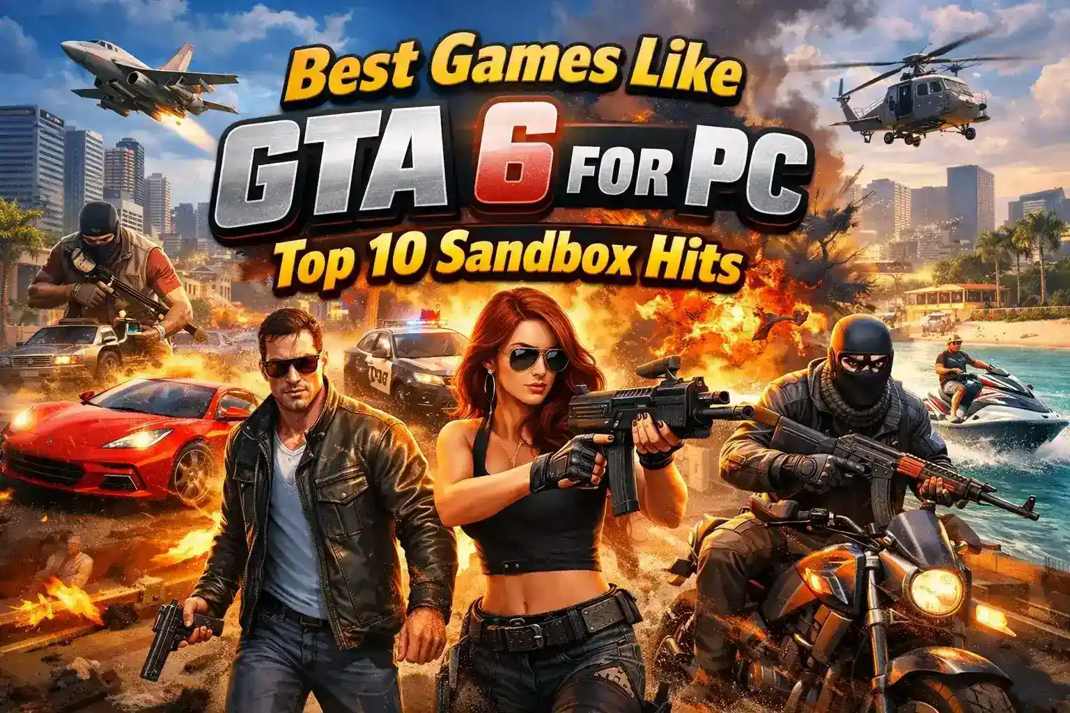 Best Games Like GTA 6 for PC: Top 10 Sandbox Hits