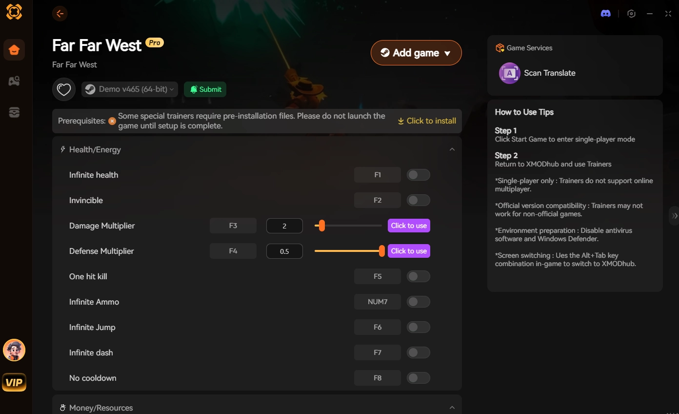 Choose XMODHUB for Far Far West
