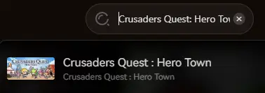 Crusaders Quest search