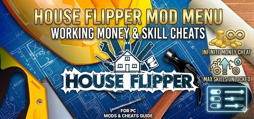 House Flipper Mods Menu: Working Money & Skill Cheats