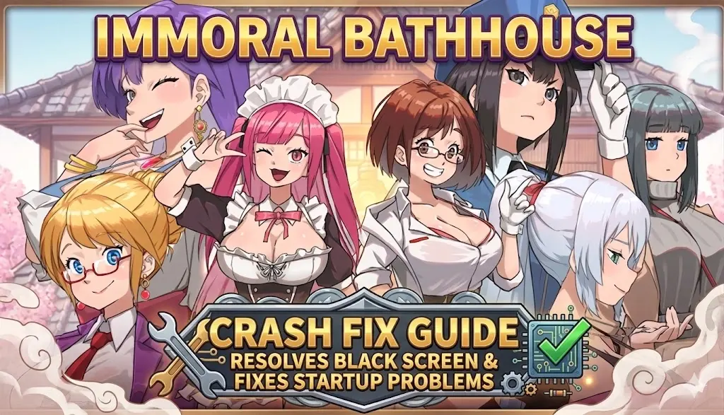 Immoral-Bathhouse Crash Fix: Fix Black Screen & Startup