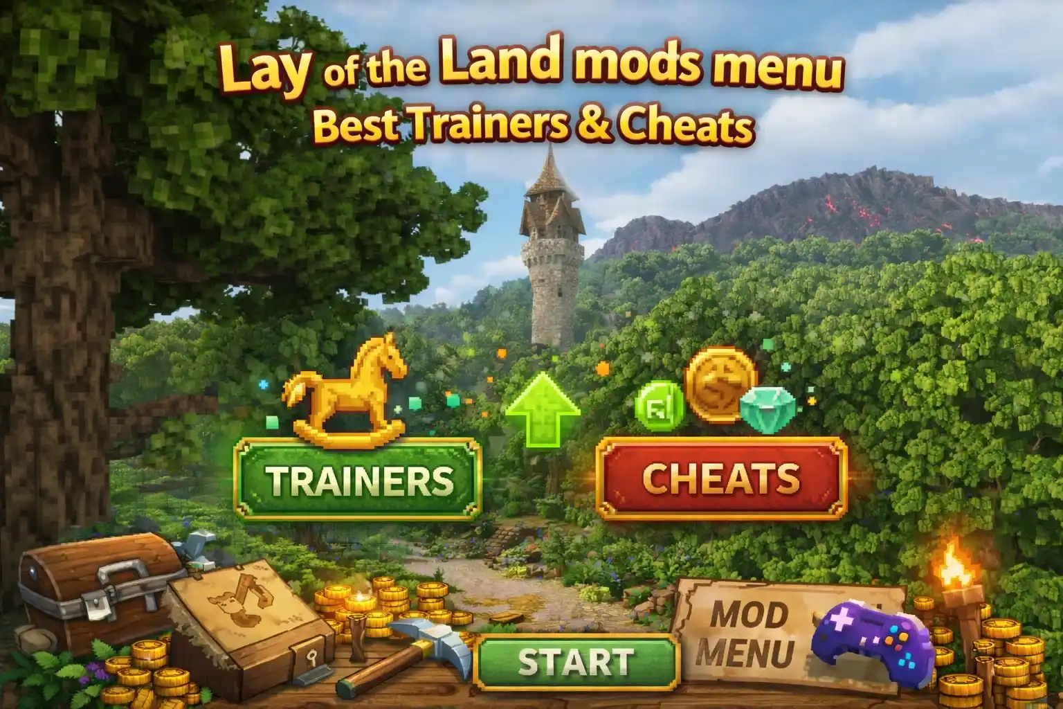 Lay of the Land mods menu: Best Trainers & Cheats