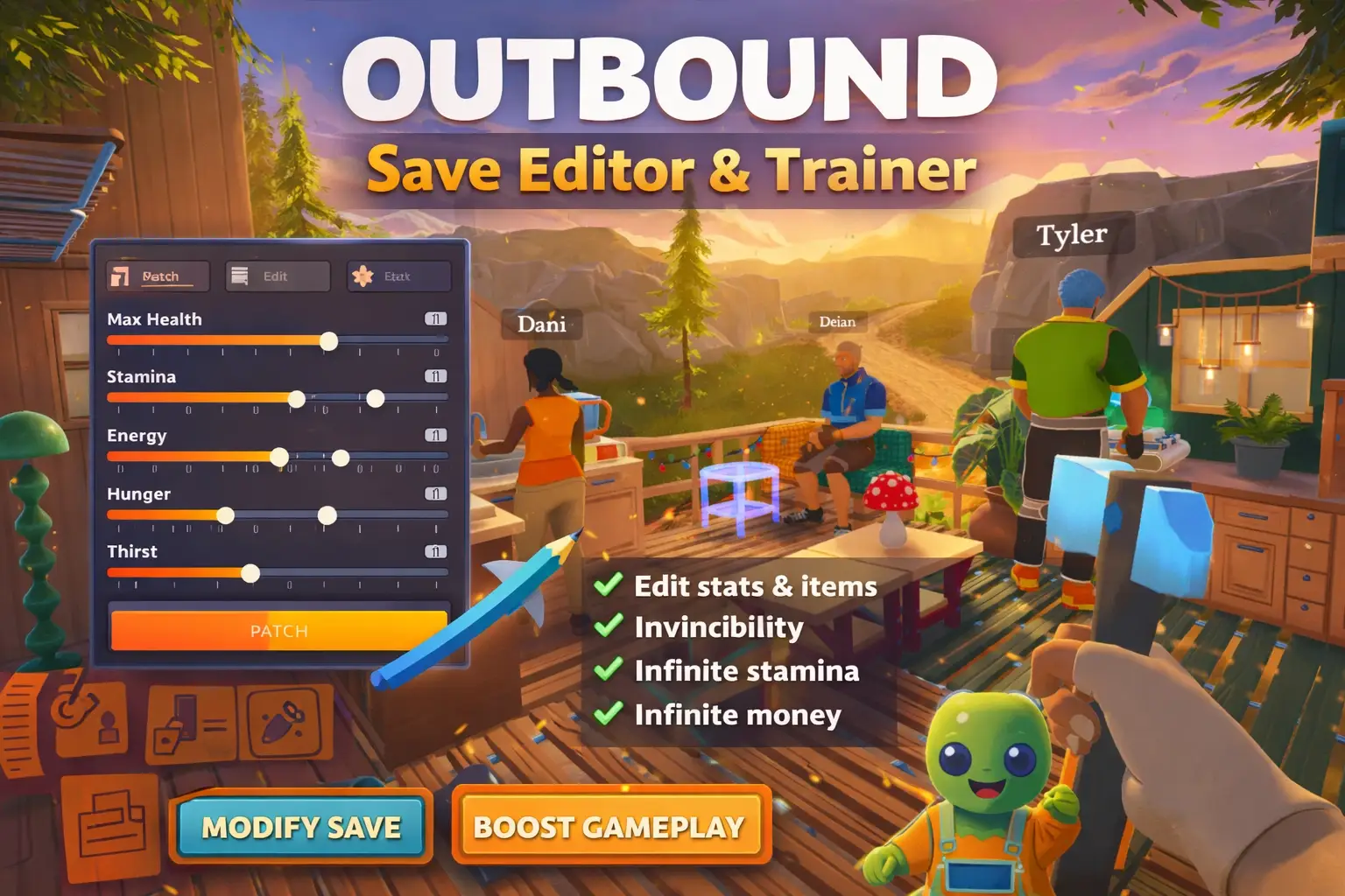 Outbound Save Editor vs Trainer: Best Way to Max Your Van