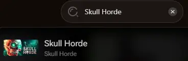 Skull Horde search