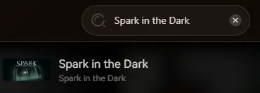Spark in the Dark search