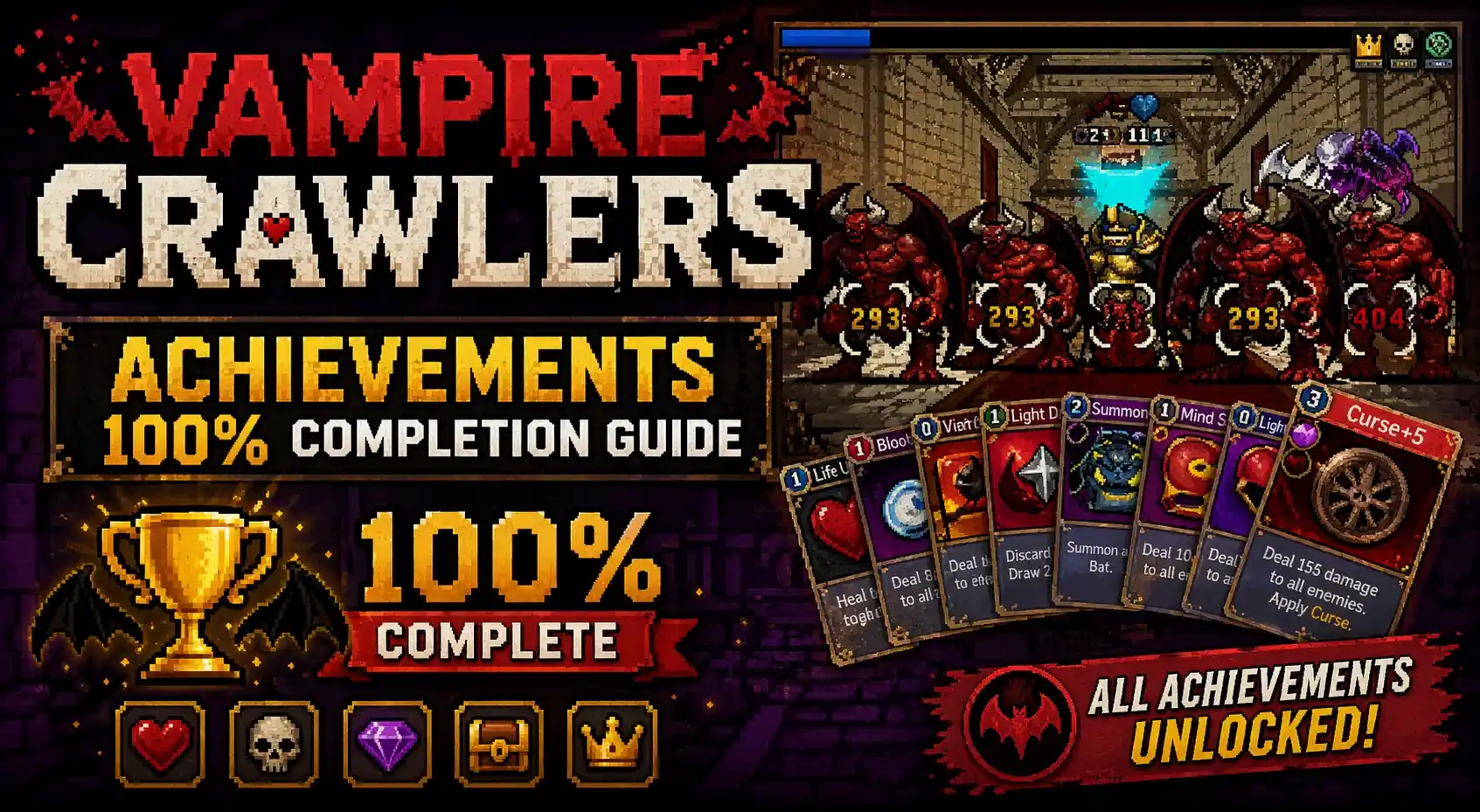 Vampire Crawlers Achievements: 100% Completion Guide