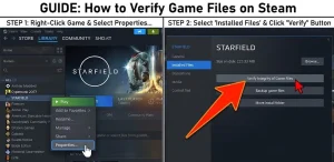 Verifying XMODhub Game Files on Steam