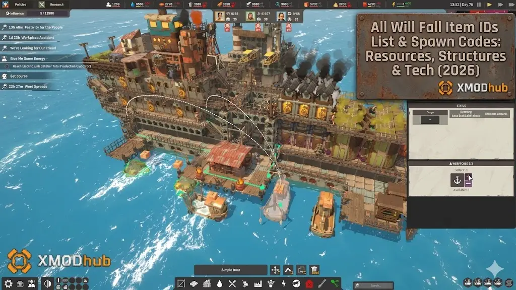 All Will Fall item ID and spawn code list blog banner overlay.