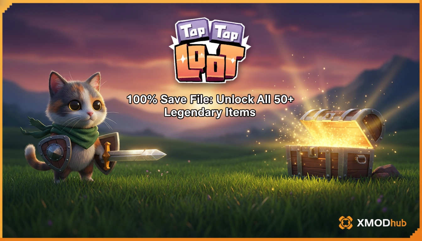 Tap Tap Loot 100% Save File: Unlock All 50+ Legendary Items