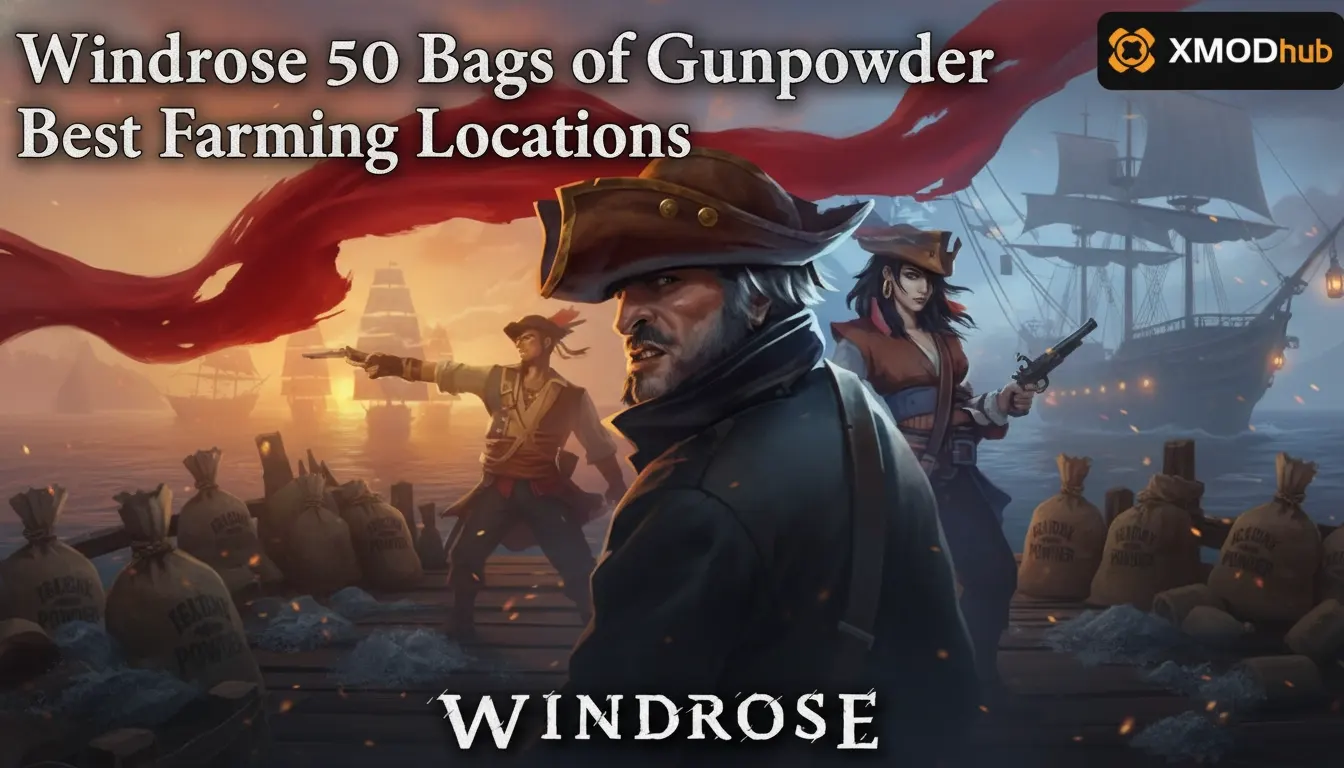 Windrose 50 Bags of Gunpowder Best Farming Locations