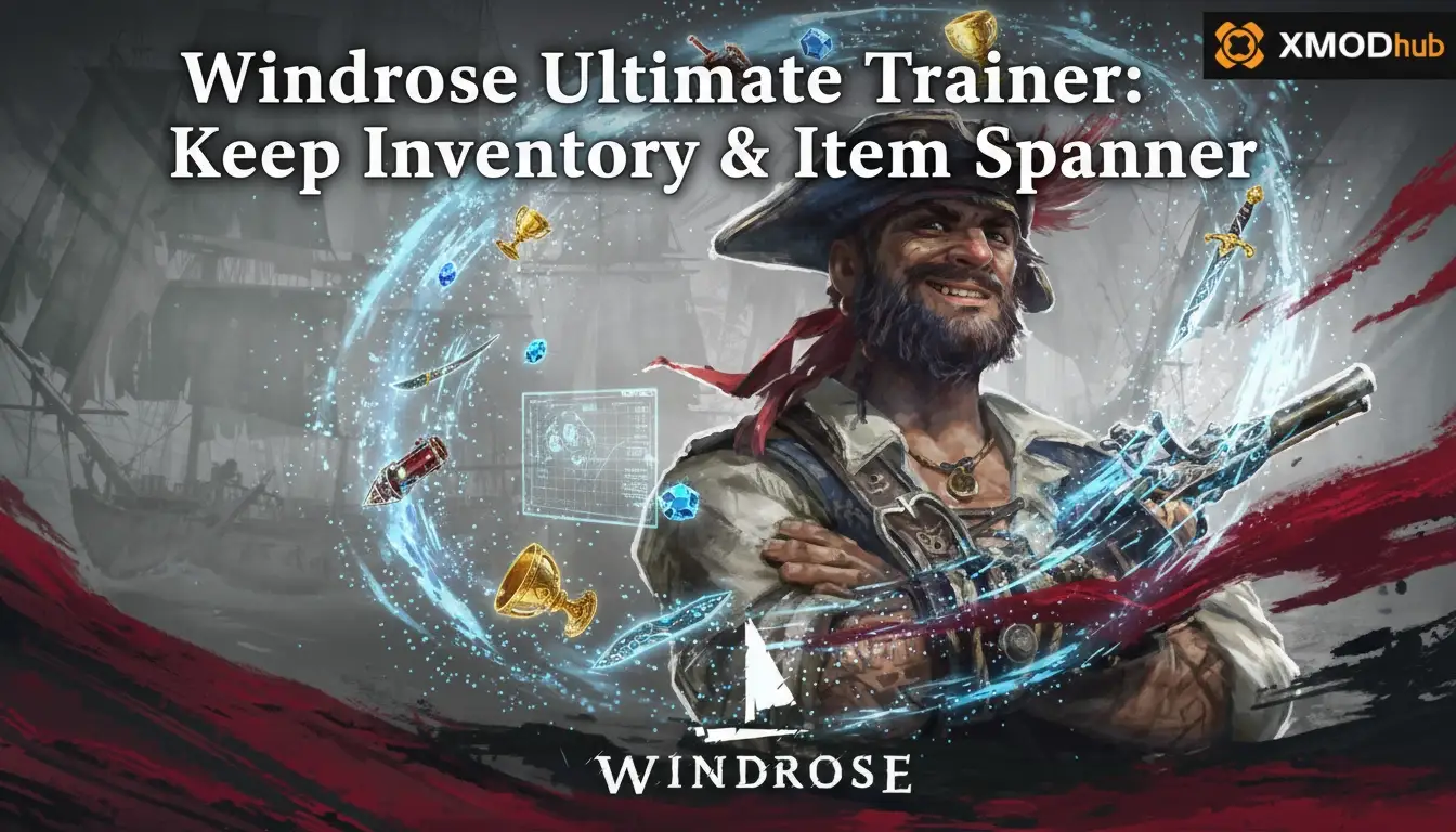 Windrose Ultimate Trainer: Keep Inventory & Item Spawner