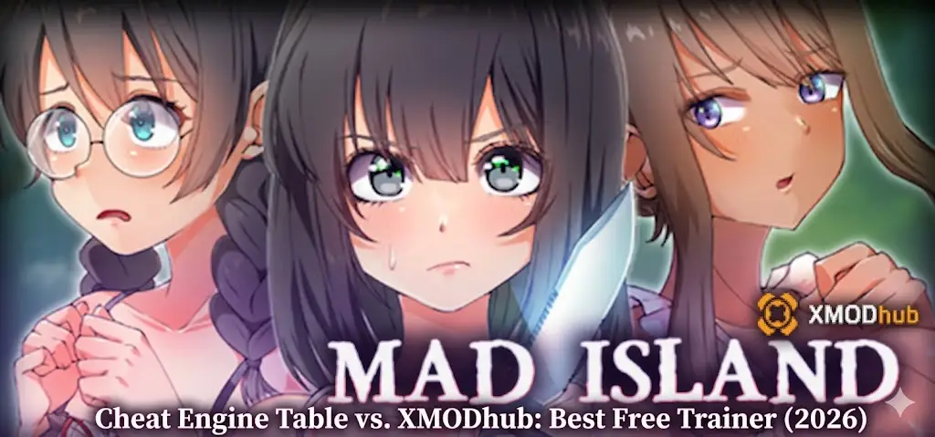 Mad Island XMODhub free trainer comparison 2026