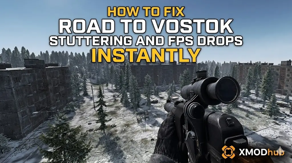 An FPS perspective game screenshot guide with text.