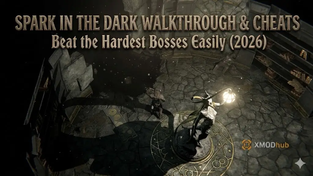 Guide cover image for Spark in the Dark walkthrough and cheats by XMODhub.