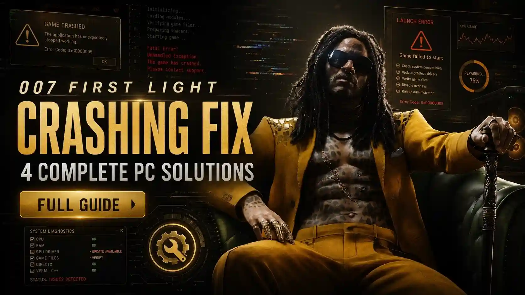 007 First Light Crashing Fix: 4 Complete PC Solutions
