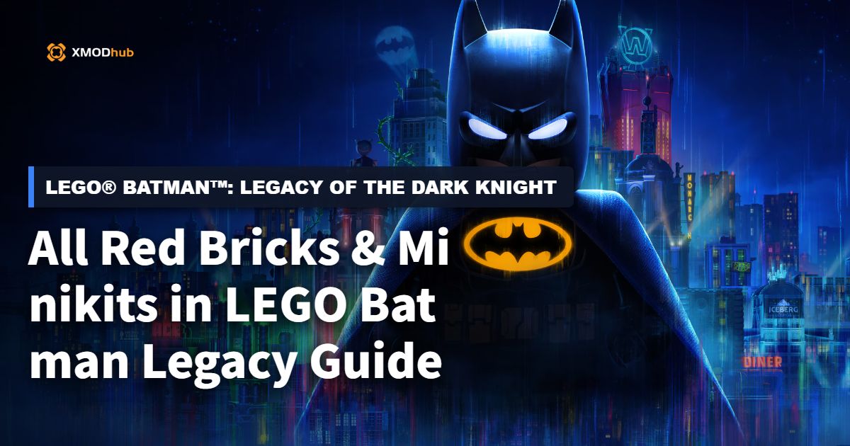 All Red Bricks & Minikits in LEGO Batman Legacy Guide
