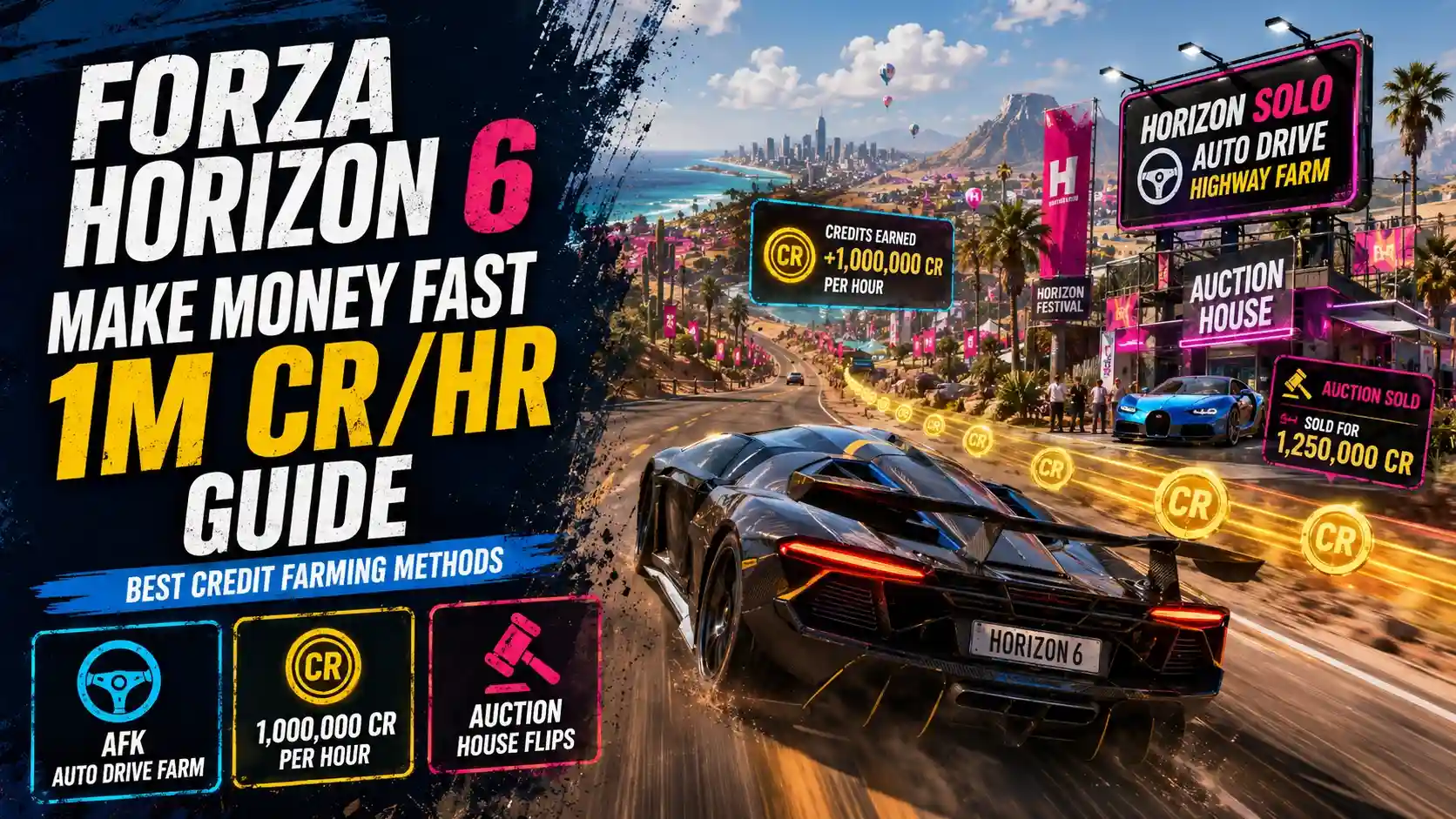 How to Make Money Fast in Forza Horizon 6 (1M CR/Hr Guide)