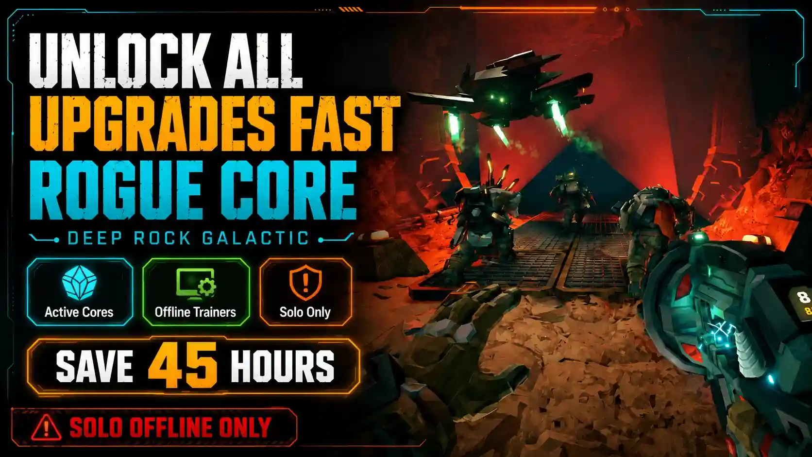 How to Unlock All Upgrades Fast in Rogue Core