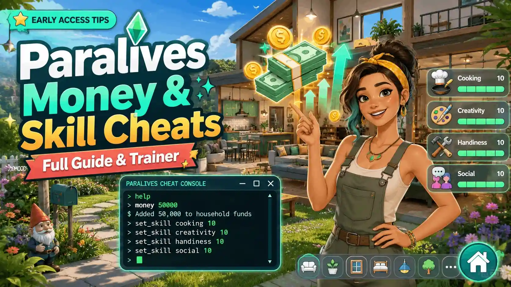 Paralives Money & Skill Cheats: Full Guide & Trainer