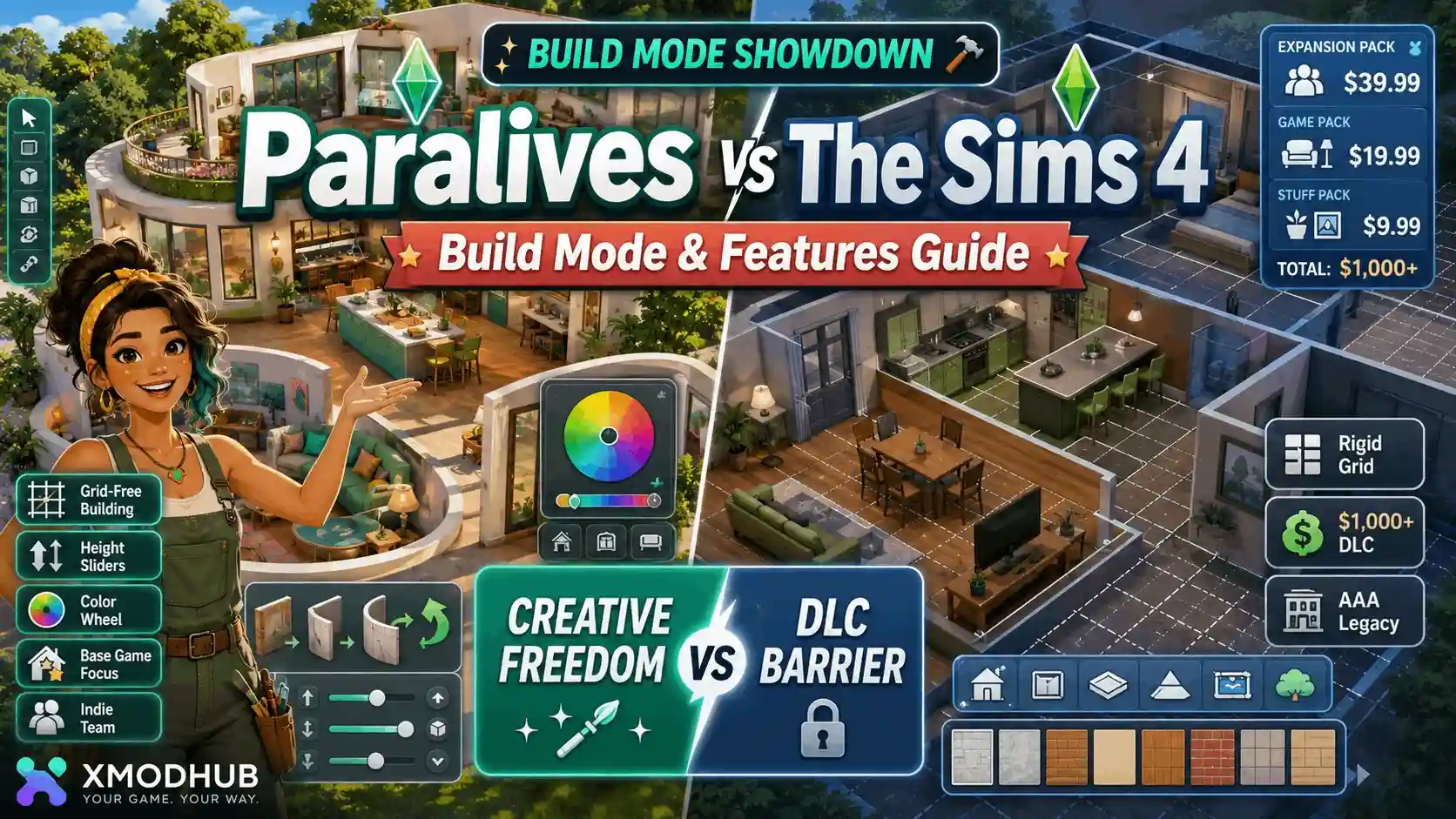 Paralives vs The Sims 4: Build Mode & Features Guide