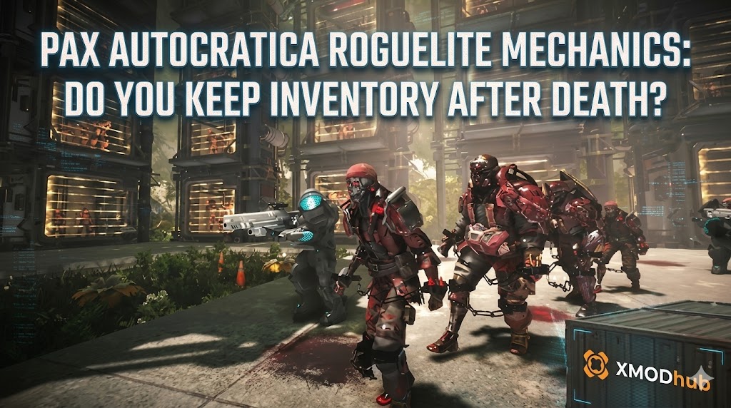 YouTube video thumbnail for "Pax Autocratica Official Release Date Trailer" featuring armored soldiers in a science-fiction urban setting.
