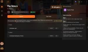 Choose XMODHUB for sims 4