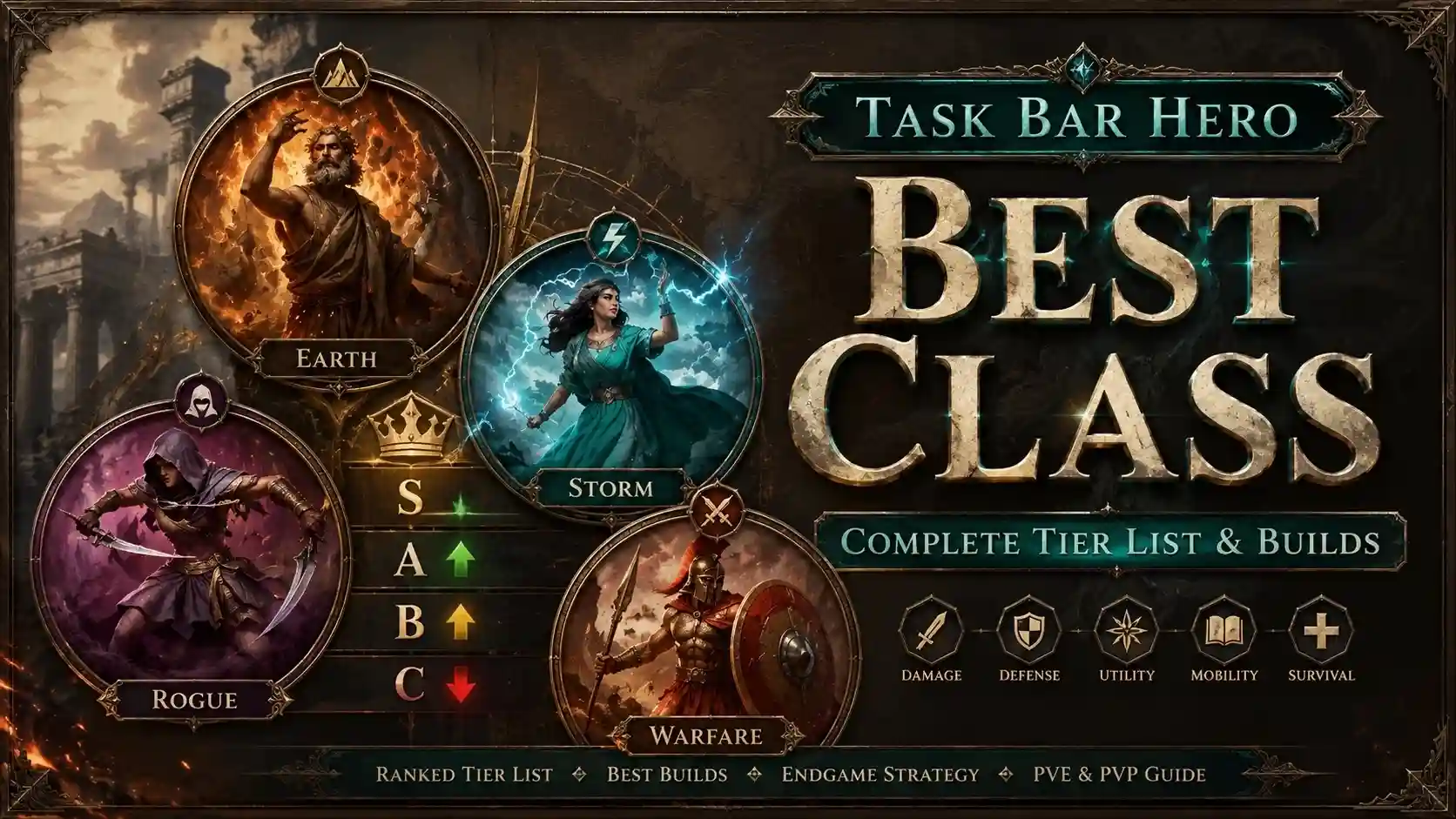 Task Bar Hero Best Class Complete Tier List & Builds