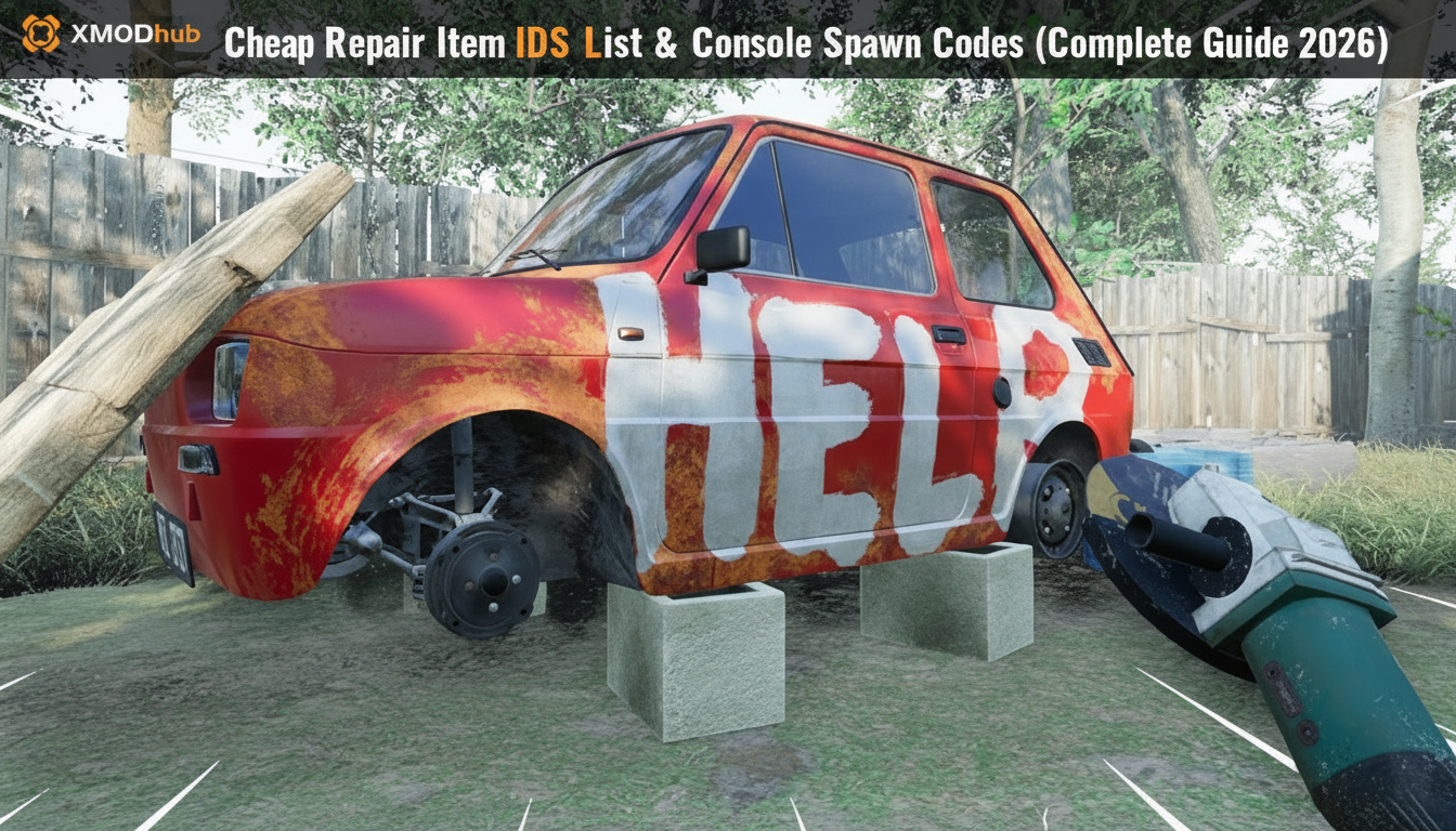 Cheap Car Repair Item IDs List & Console Spawn Codes (Complete Guide 2026)