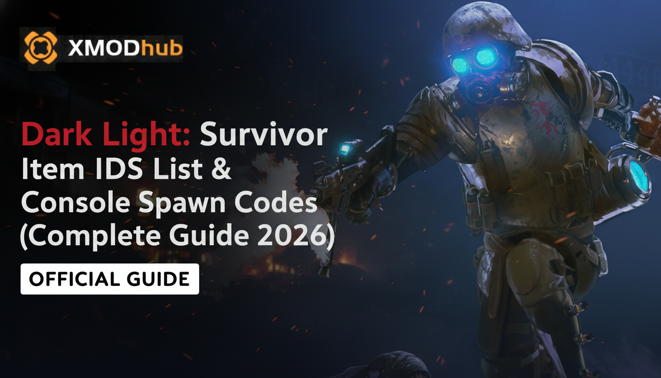 Dark Light: Survivor Item IDs List & Console Spawn Codes (Complete Guide 2026)