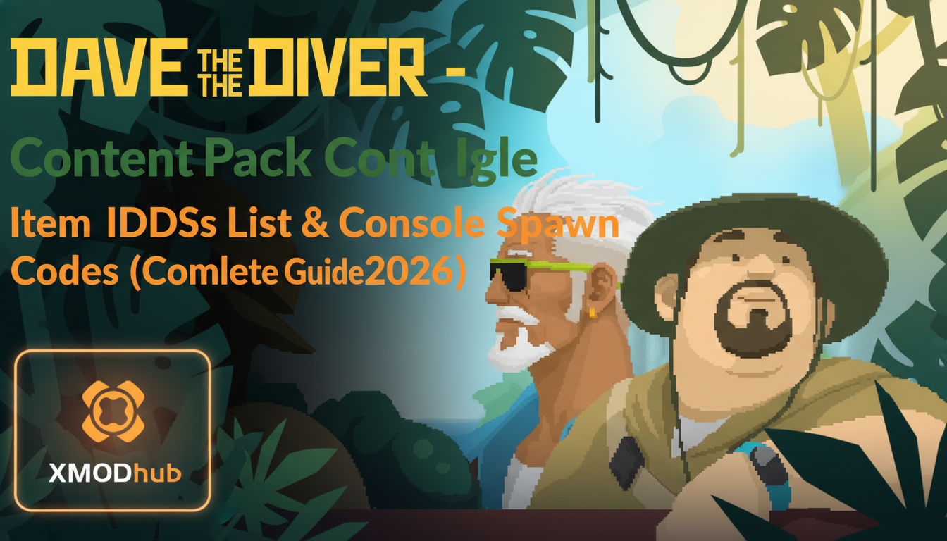 DAVE THE DIVER – In the Jungle Content Pack Item IDs List & Console Spawn Codes (Complete Guide 2026)
