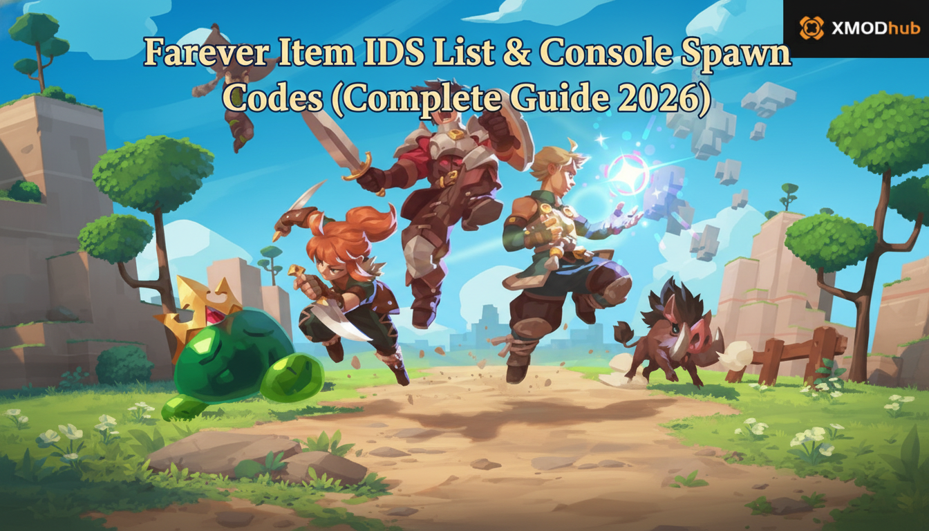 Farever Item IDs List & Console Spawn Codes (Complete Guide 2026)