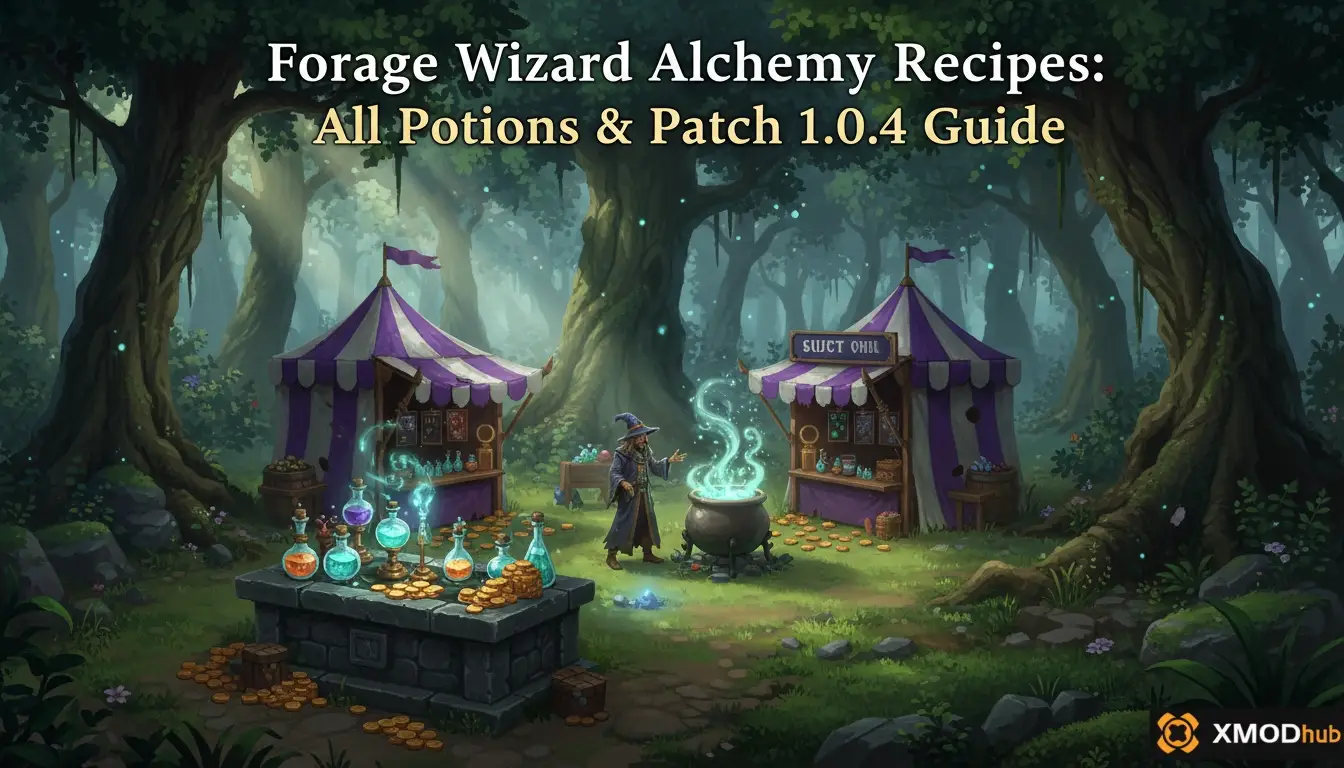 Forage Wizard Alchemy Recipes: All Potions & Patch 1.0.4 Guide