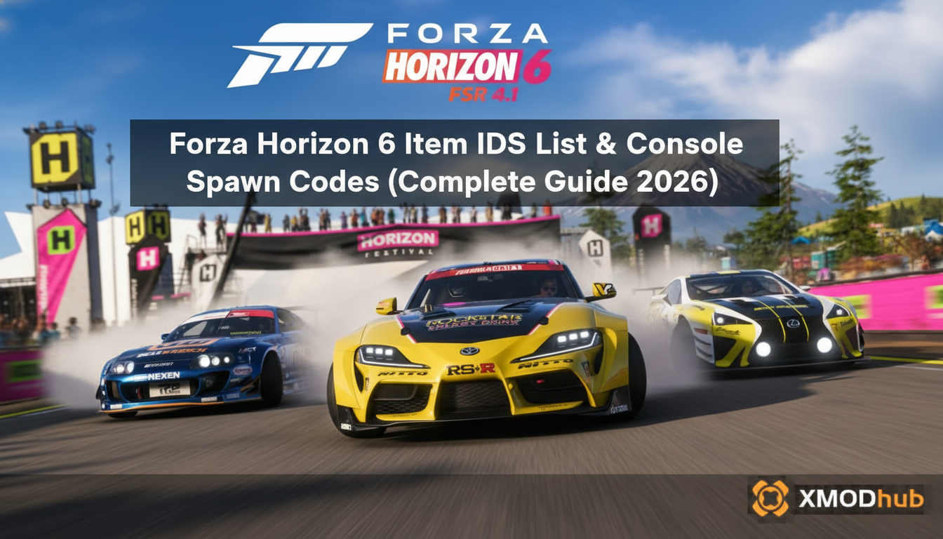Forza Horizon 6 Item IDs List & Console Spawn Codes (Complete Guide 2026)