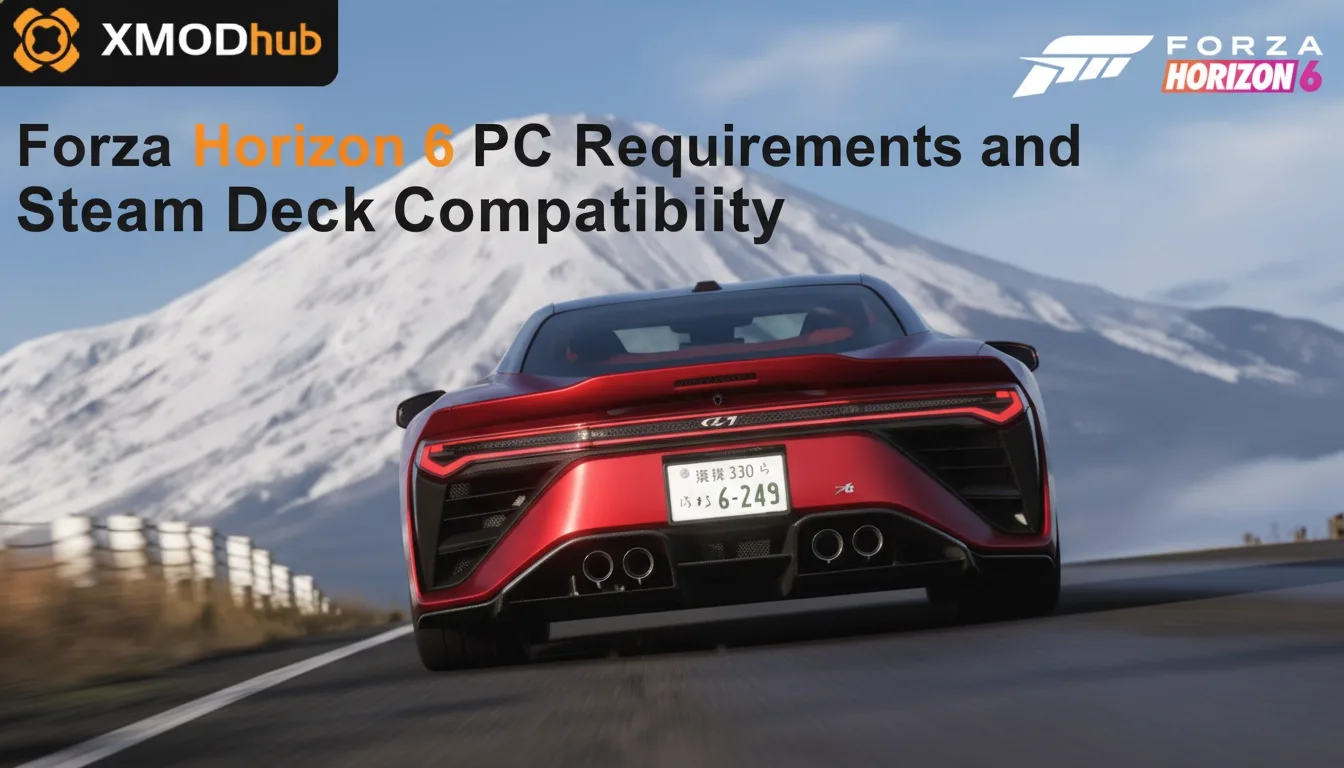 Forza Horizon 6 PC Requirements and Steam Deck Compatibility