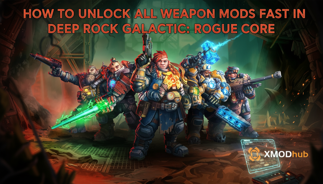 How to Unlock All Weapon Mods Fast in Deep Rock Galactic: Rogue Core (2026)