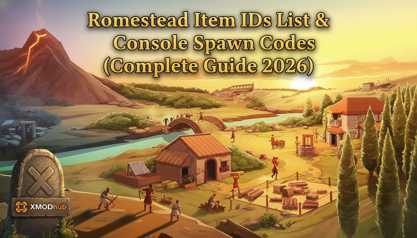 Romestead Item IDs List & Console Spawn Codes (Complete Guide 2026)