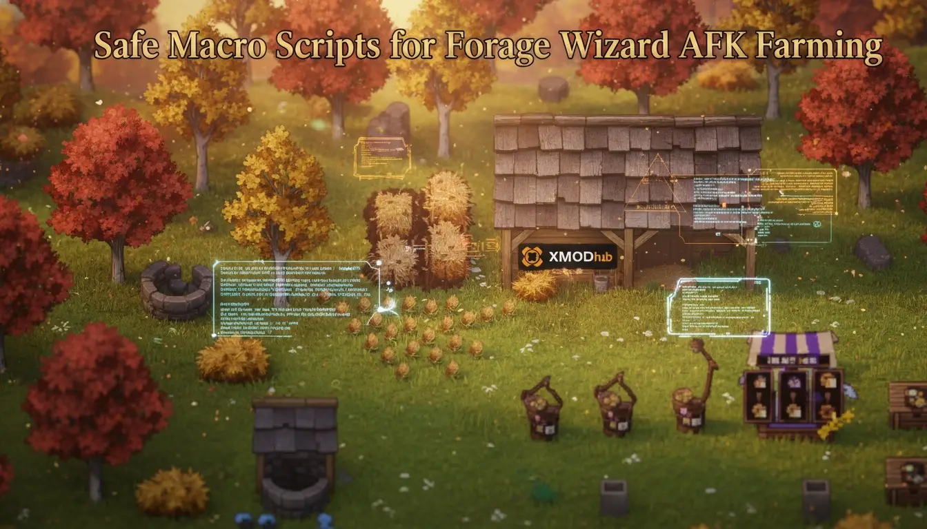 Safe Macro Scripts for Forage Wizard AFK Farming