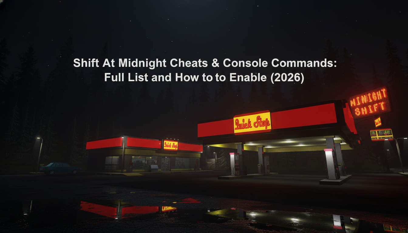 Shift At Midnight Cheats & Console Commands: Full List and How to Enable (2026)