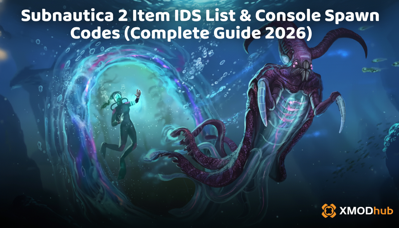 Subnautica 2 Item IDs List & Console Spawn Codes (Complete Guide 2026)