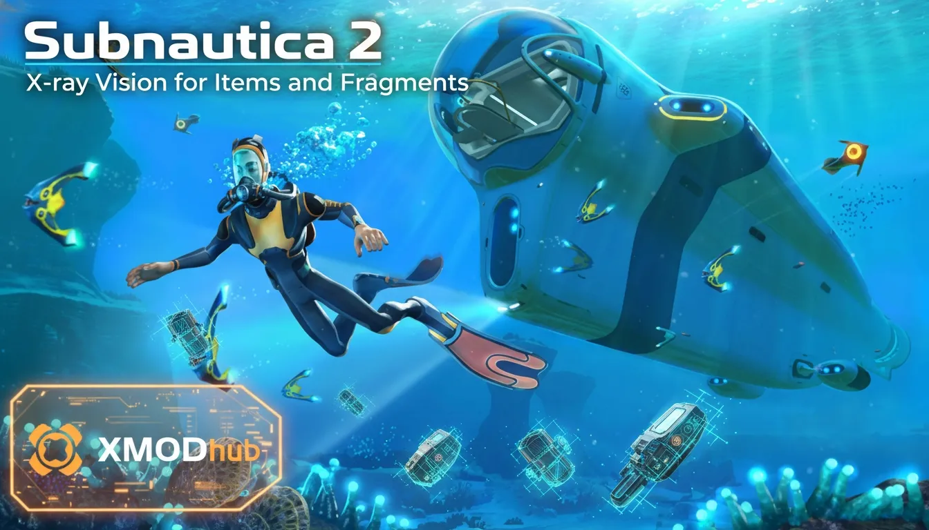 Subnautica 2 X-Ray Vision for Items and Fragments (Safe)