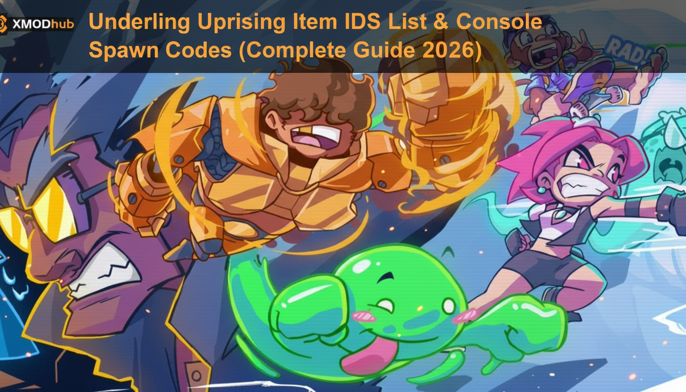Underling Uprising Item IDs List & Console Spawn Codes (Complete Guide 2026) 
