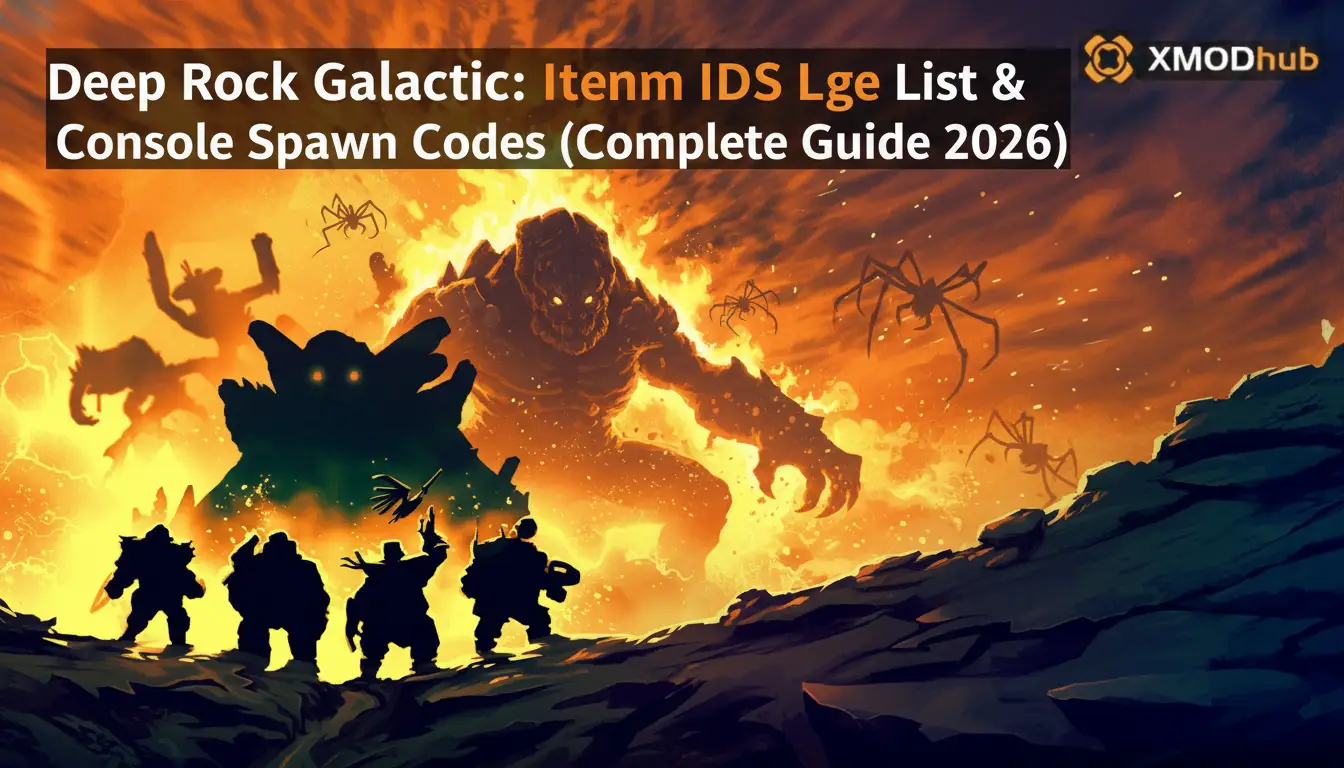 Deep Rock Galactic: Rogue Core Item IDs List & Console Spawn Codes (Complete Guide 2026)